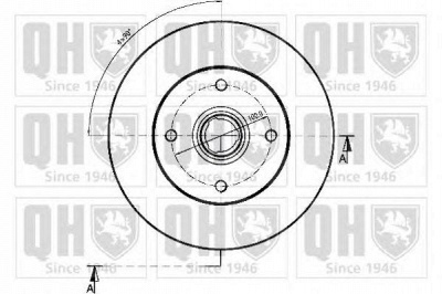 QUINTON HAZELL bdc3712 -  Тормозной диск